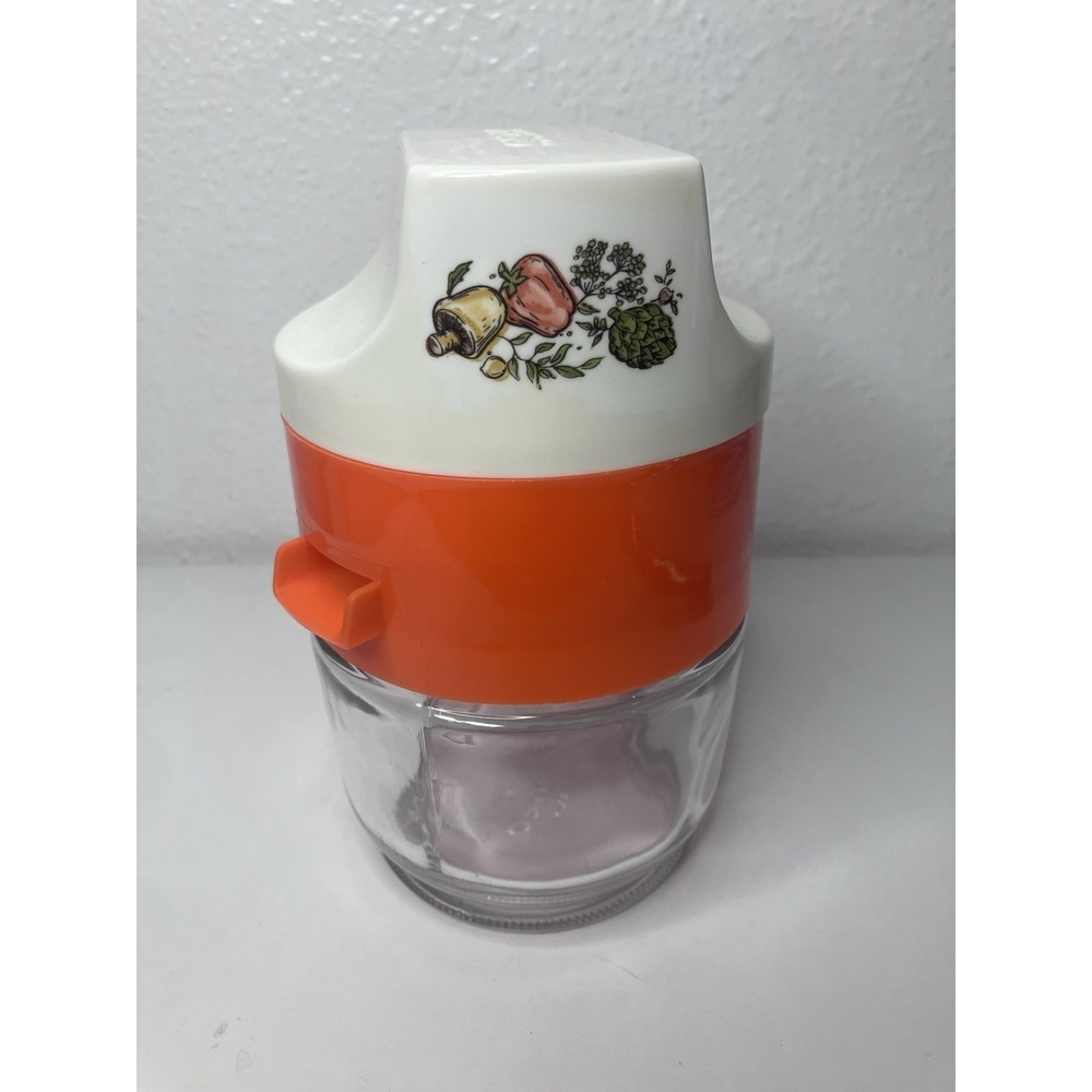 Vintage Gemco USA Citrus Juicer with Detachable Top, Clear Glass Bottom